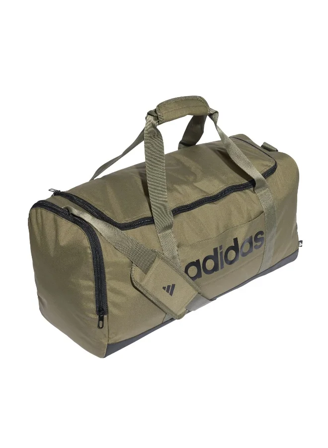 adidas Adidas Linear Duffel M U Green Gym &amp; Training Bags For Unisex