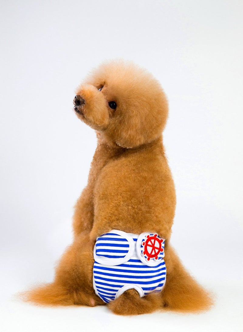 Loquat Pet dog pants sanitary pants Blue 