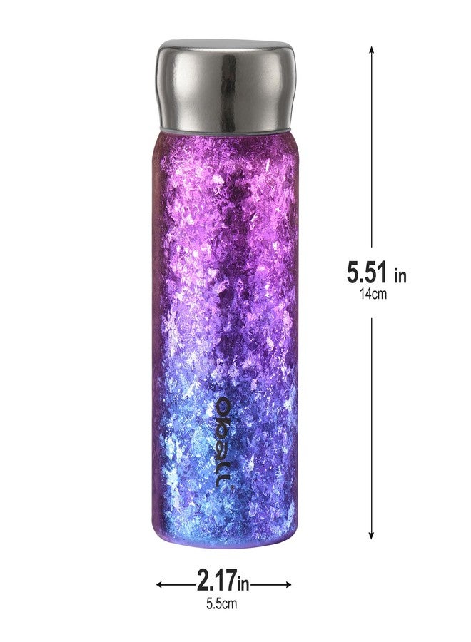 OBALL Titanium mini water bottles, Insulated Water Bottle for Coffee, Leak Proof Small Insulated Bottle, Lightweight Small Insulated Coffee Tumbler(7 oz, Pink-purple ombré) - Image 2