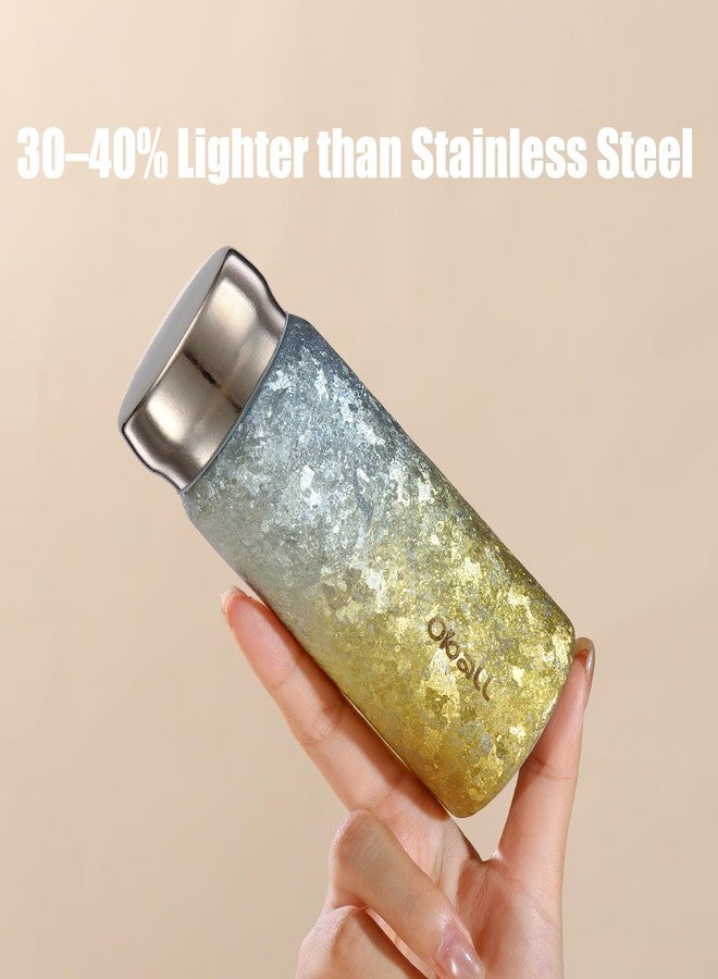 OBALL Titanium mini water bottles, Insulated Water Bottle for Coffee, Leak Proof Small Insulated Bottle, Lightweight Small Insulated Coffee Tumbler(7 oz, Pink-purple ombré) - Image 3