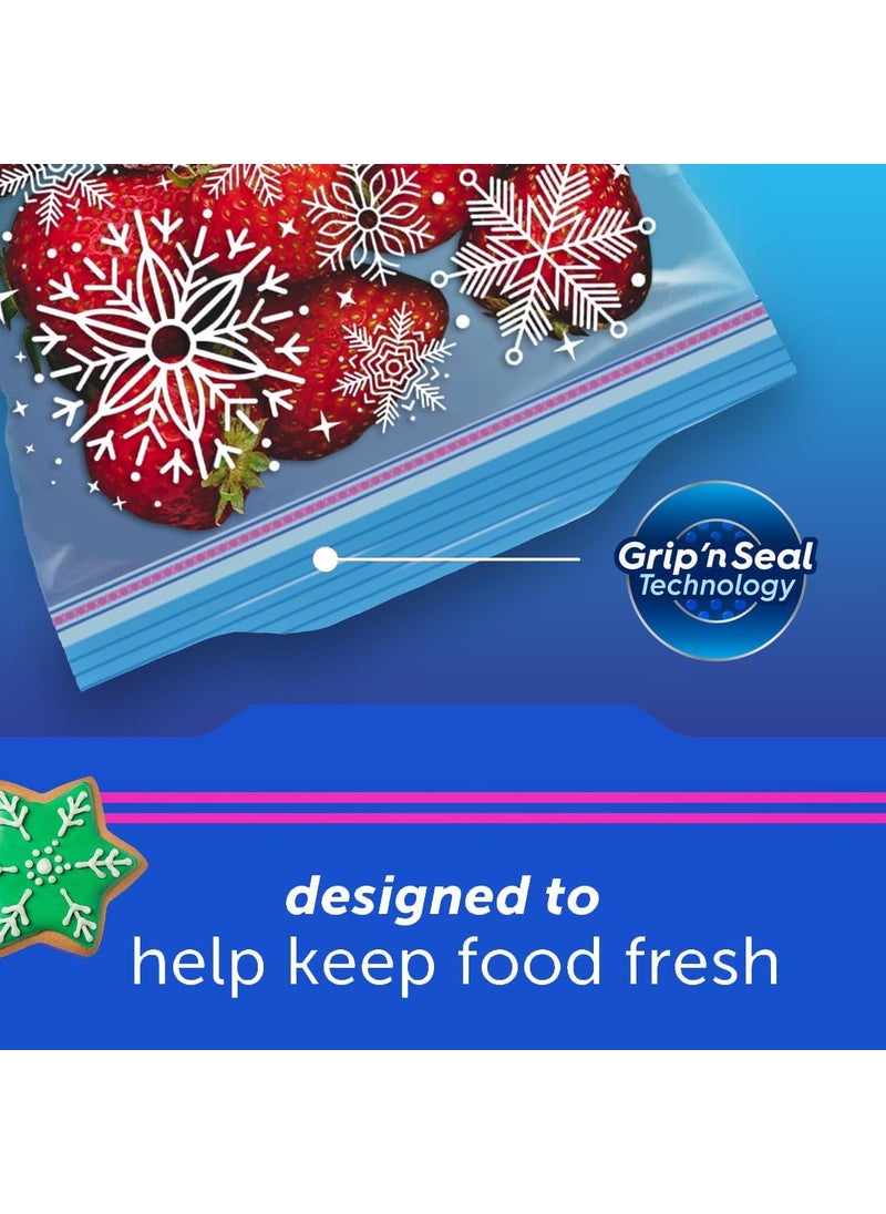 Ziploc Ziploc Gallon Food Storage Freezer Bags Grip n Seal Technology for Easier Grip Open and Close Holiday Packaging May Vary 30 Count Pack Of 4  - Image 3