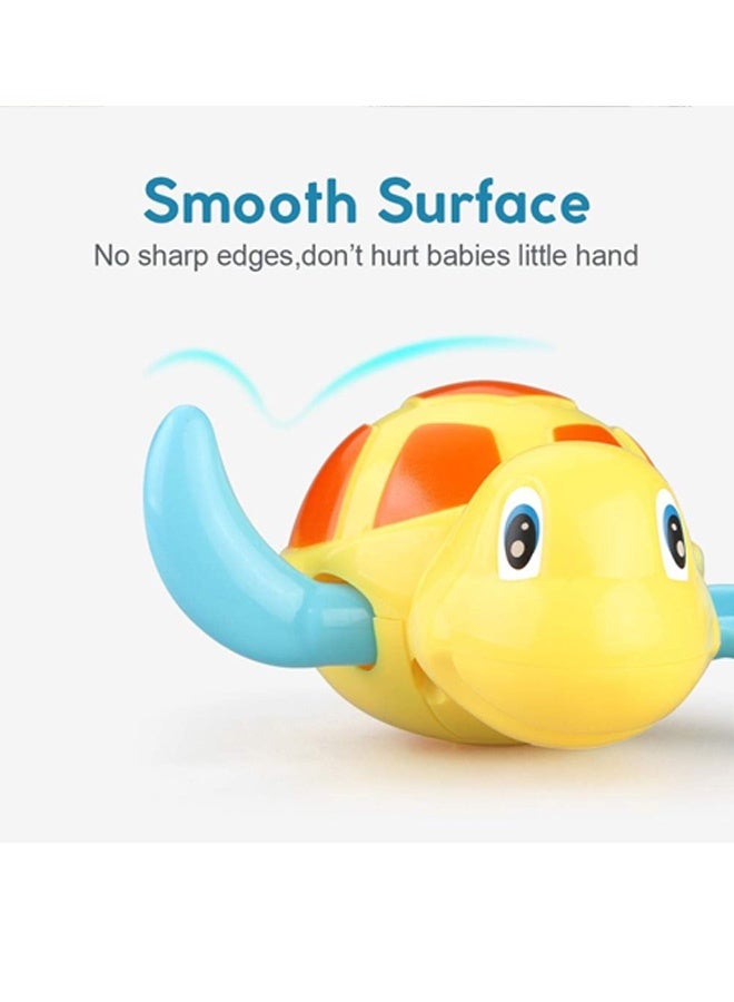 Bath Toys for Toddlers 1 2 3 4 5 Years Old,Pool Toys for Kids,Baby Funny Wind Up Swimming Turtle Bath Toy,Cute Floating Bathtub Water Toys,Gift for Preschool Child Boys Girls (3 Pcs) - Image 3