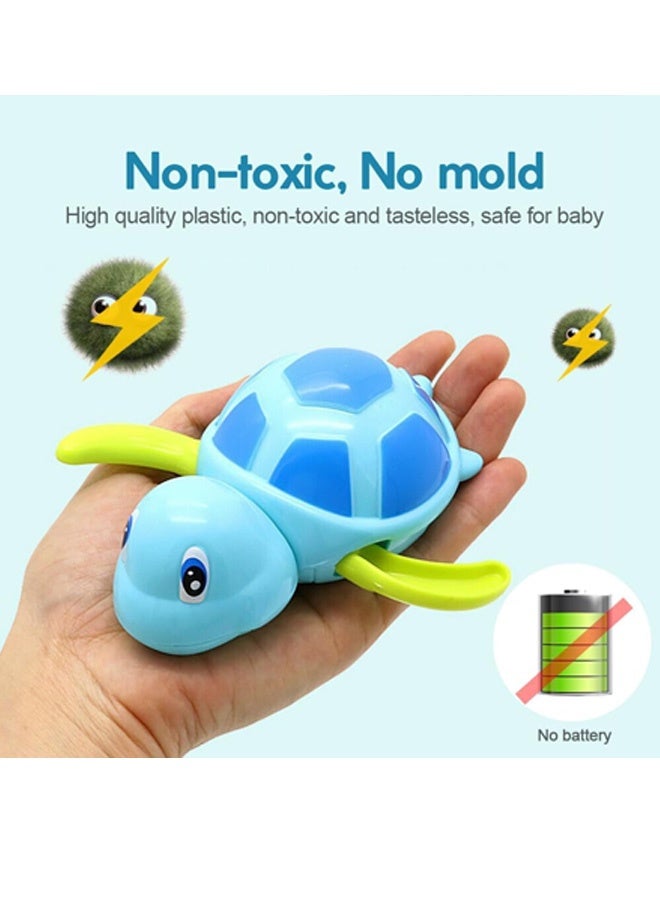 Bath Toys for Toddlers 1 2 3 4 5 Years Old,Pool Toys for Kids,Baby Funny Wind Up Swimming Turtle Bath Toy,Cute Floating Bathtub Water Toys,Gift for Preschool Child Boys Girls (3 Pcs) - Image 4