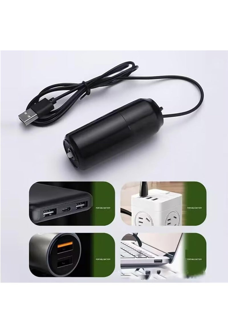 Air Pump Small Silent Portable Aquarium Oxygen Machine With USB Rechargeable Port