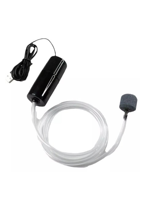 Air Pump Small Silent Portable Aquarium Oxygen Machine With USB Rechargeable Port