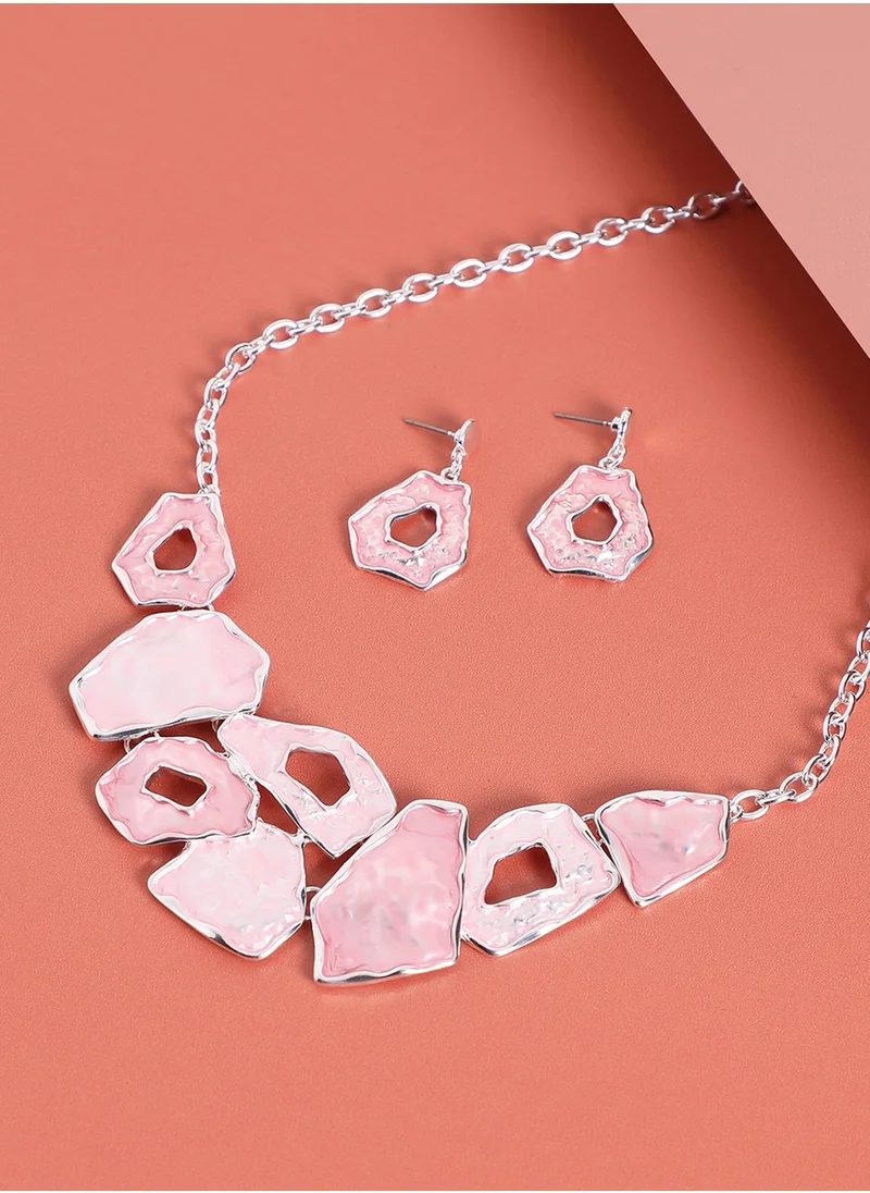 SOHI Textured Jewellery Set