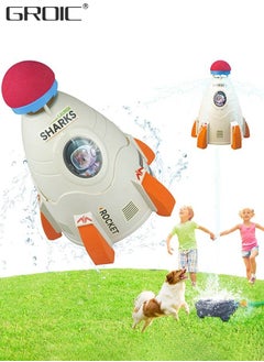 Rocket Toy Water Rocket Discovery Toy, Outdoor Yard Sprinkler Toy Rocket Sprinkler Summer Toy, Rocket Launcher Kit, Learning and Childhood Development Toy STEM Educational Water Toys