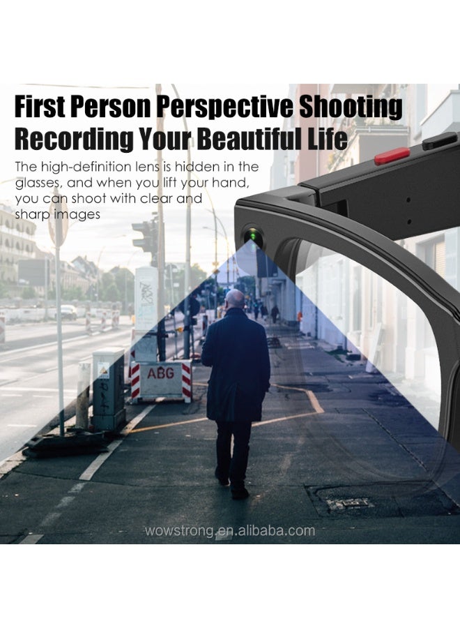 BlueFire AI Smart Glasses 2025: 8MP HD Camera & Real-Time Translation Bluetooth Glasses, Voice Assistant, Open-Ear Audio for Travel, Business, Driving & Outdoor Sports - Image 4