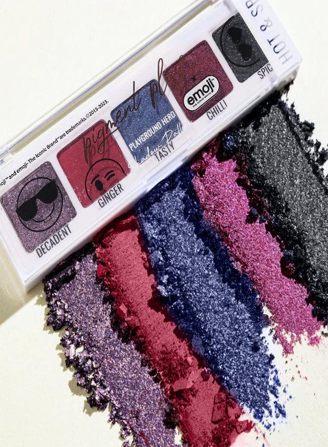 اللعب الصباغ لوحة ظلال العيون Pigment Play، للنساء، X Emoji Max Effects Mini، كريمية، قابلة للمزج وذات صبغة فائقة، 4.5 جم (Hot & Spicy، 4.5) - Image 4