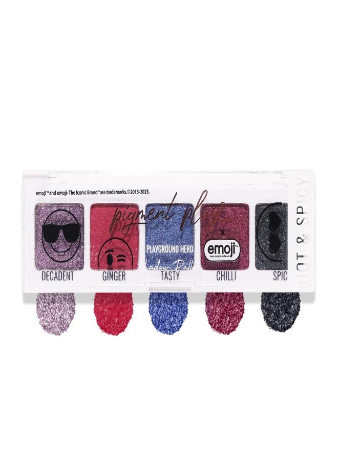 اللعب الصباغ لوحة ظلال العيون Pigment Play، للنساء، X Emoji Max Effects Mini، كريمية، قابلة للمزج وذات صبغة فائقة، 4.5 جم (Hot & Spicy، 4.5) - Image 1