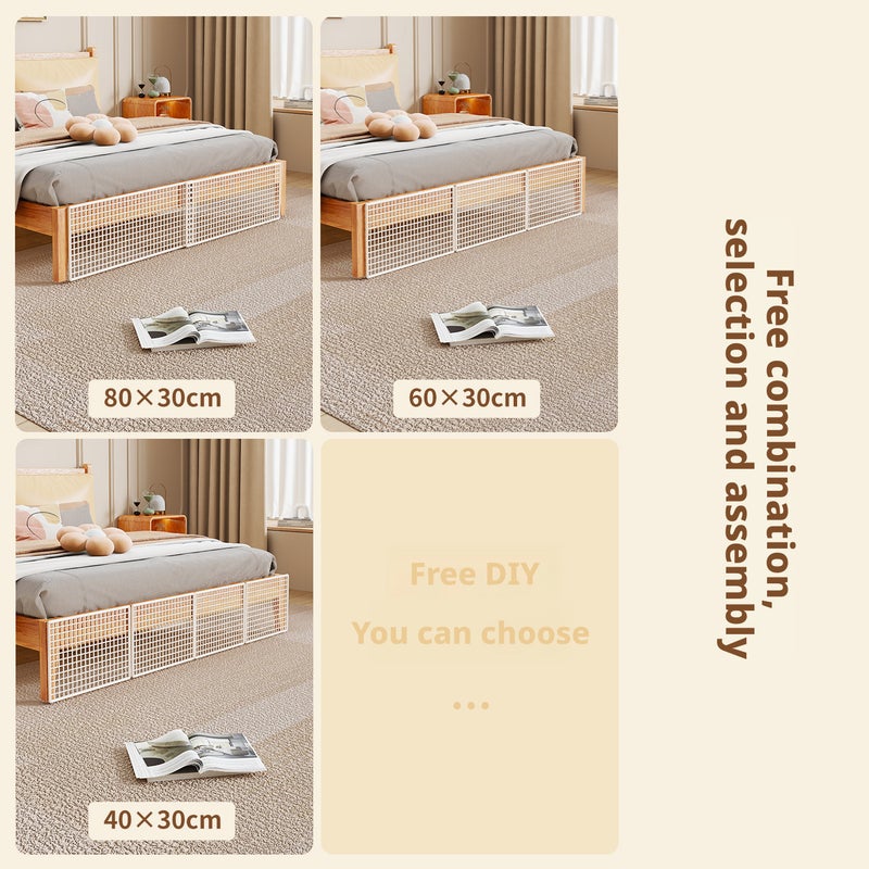 MUGG Iron Wire Mesh Under Bed Blocker, Pet Barrier for Bed and Sofa, Dust-Proof Gap Sealer - Image 3