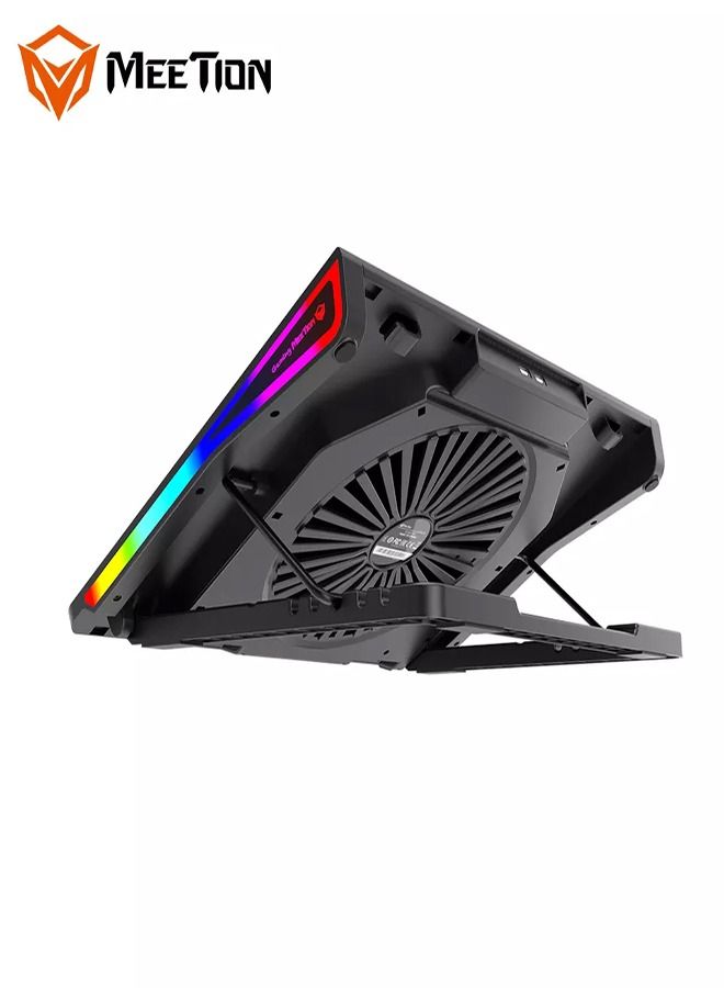 Meetion MEETION CP5050 Adjustable 17I NCH Notebook Macbook Pro 15 Stand Gaming Fan RGB Laptop Cooling Pad For Laptop Cooler  - Image 2