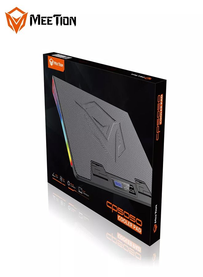 Meetion MEETION CP5050 Adjustable 17I NCH Notebook Macbook Pro 15 Stand Gaming Fan RGB Laptop Cooling Pad For Laptop Cooler  - Image 3