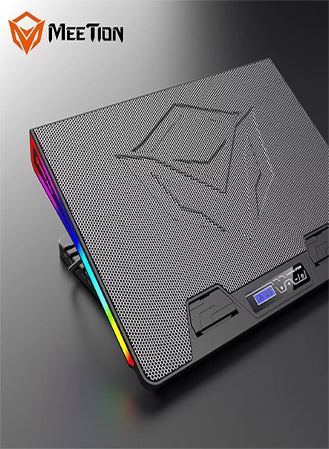 Meetion MEETION CP5050 Adjustable 17I NCH Notebook Macbook Pro 15 Stand Gaming Fan RGB Laptop Cooling Pad For Laptop Cooler  - Image 1