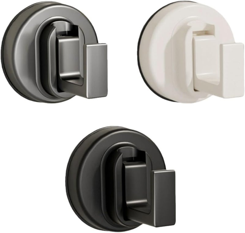 خطاف إكليل الشفاط الرمادي 6 قطع، معلق بدون حفر للمنشفة ورداء الحمام، ديكورات الخريف وعيد الميلاد - Image 3