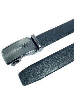 Classic Milano Classic Milano Men’s Leather Belt for men Fashion Belt Ratchet Dress Belts for men with Automatic Click Buckle for Mens Belt Enclosed in an Elegant Gift Box ALTHQ-3705-3 (Black) by Milano Leather  - Image 3