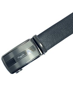Classic Milano Classic Milano Men’s Leather Belt for men Fashion Belt Ratchet Dress Belts for men with Automatic Click Buckle for Mens Belt Enclosed in an Elegant Gift Box ALTHQ-3705-3 (Black) by Milano Leather  - Image 4