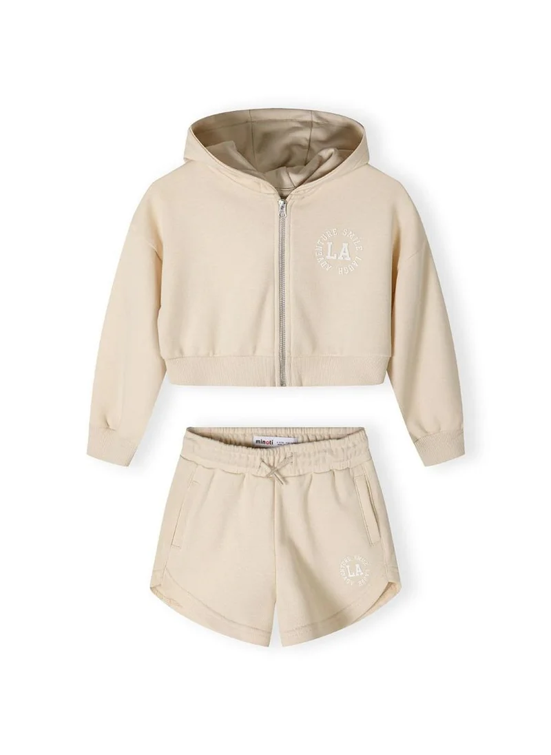 مينوتي Teen Girls Zip Through Hoodie and Short Set