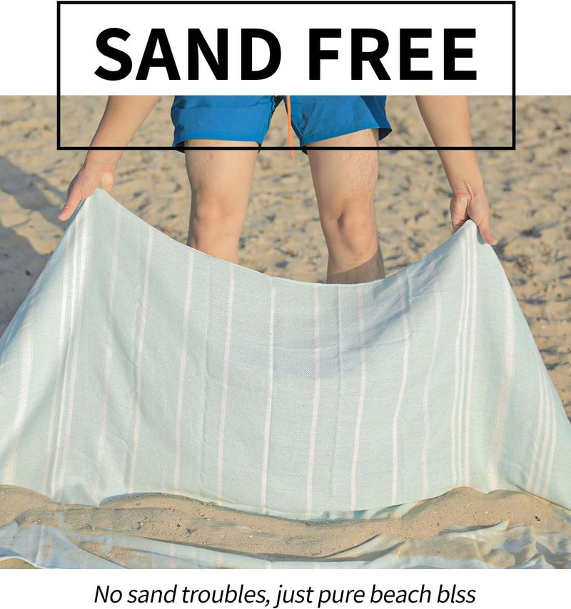 180x180 cm Oversized Beach Towel - Lightweight Cotton Quick Dry Towel for Beach, Bath, Pool, Gym, and Yoga - Image 3