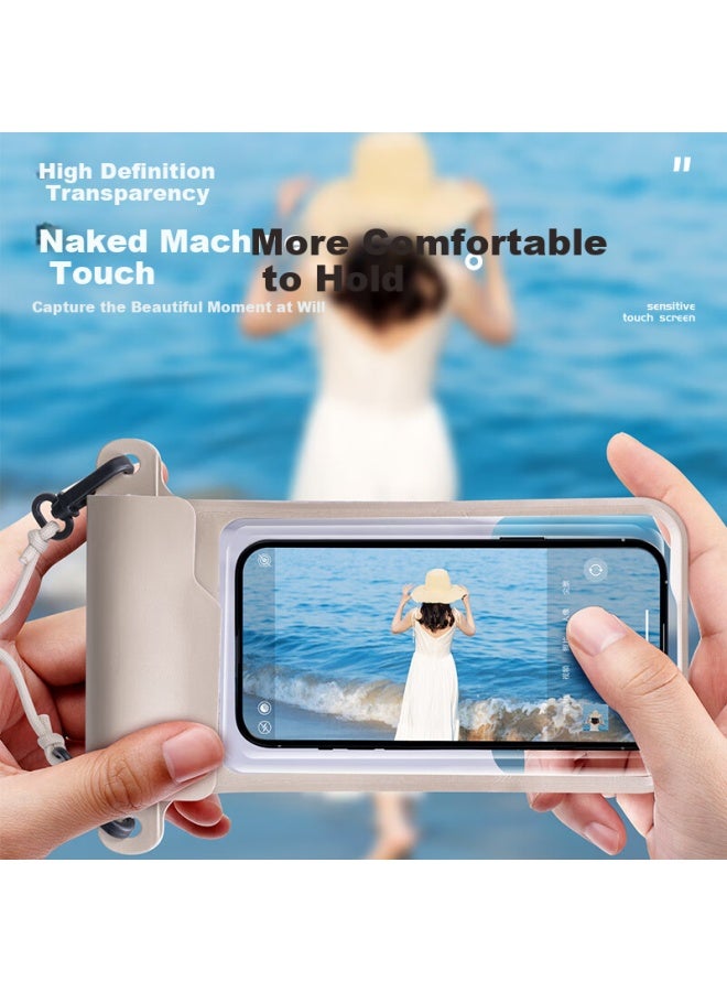 Stiger Lightweight Waterproof Phone Case With Touch Screen, Swimming, Drifting, Hanging Rope, Neck Hanging, Waterproof Case For Hot Springs, Diving, Taking Photos, Delivery Rider Special Rainproof Pro - Image 4