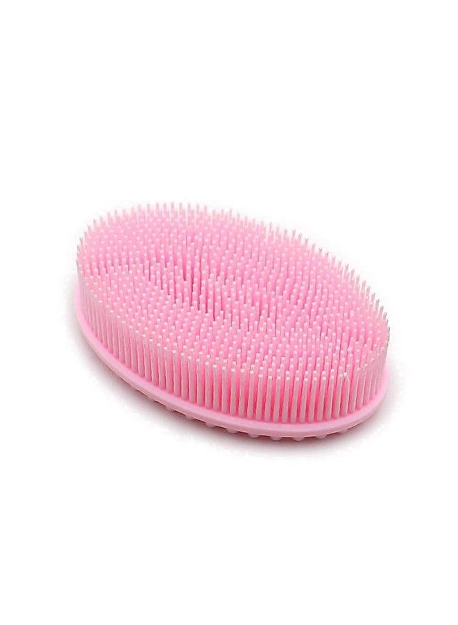 DNC Exfoliating Silicone Body Scrubber Shower Bath Body Brush Easy To Clean Lathers Well Eco Friendly (Pink) - Image 3