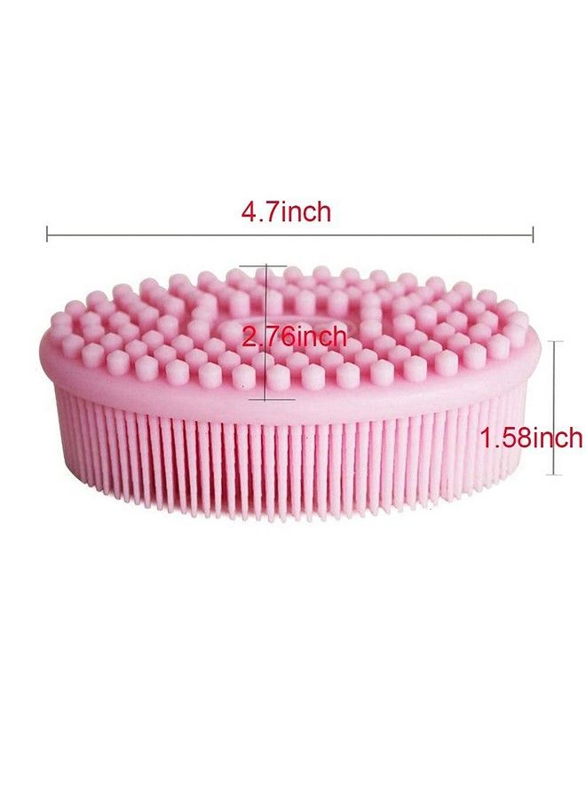 DNC Exfoliating Silicone Body Scrubber Shower Bath Body Brush Easy To Clean Lathers Well Eco Friendly (Pink) - Image 5