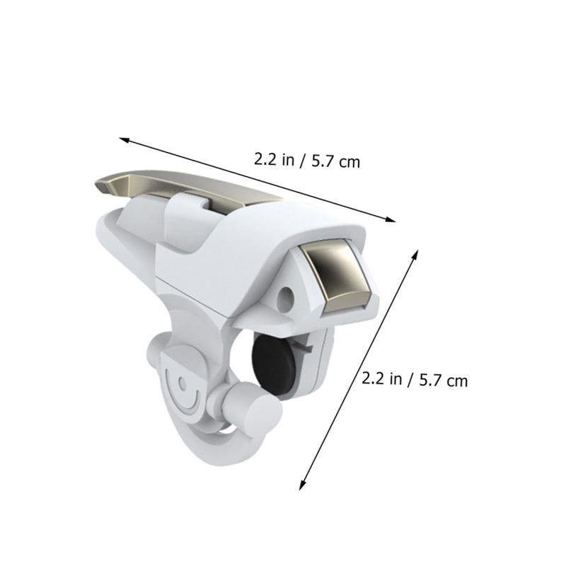 3 Pairs Mobile Game Controller Triggers White Lightweight Design For Enhanced Shooting - Image 3