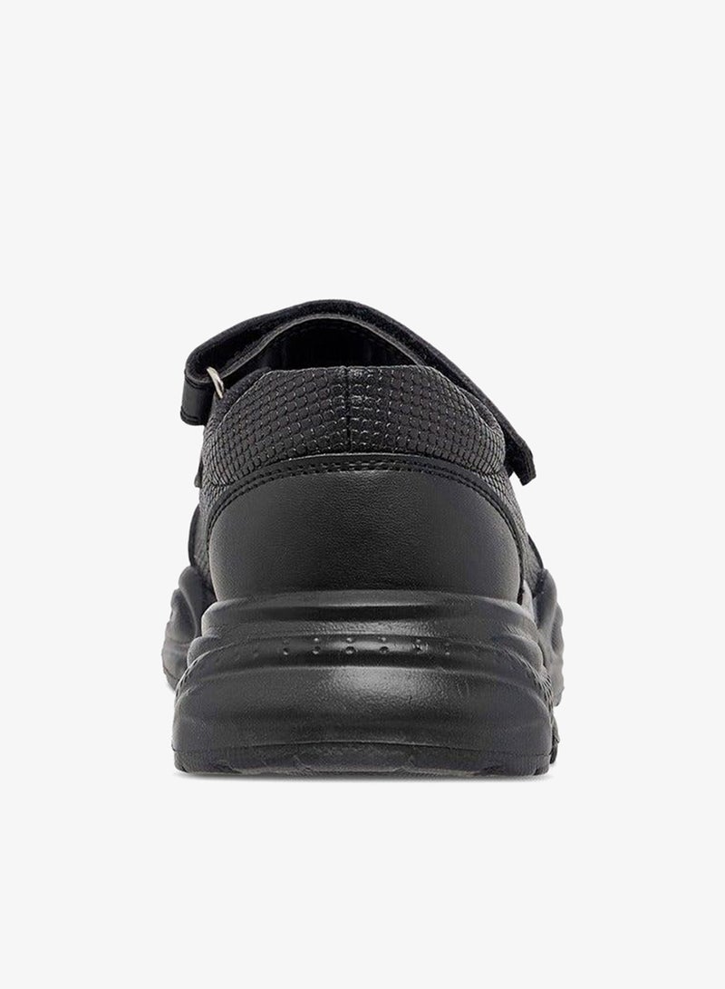 Flora Bella By Shoexpress Textured Mary Jane School Shoes With Hook And Loop Closure - Image 5