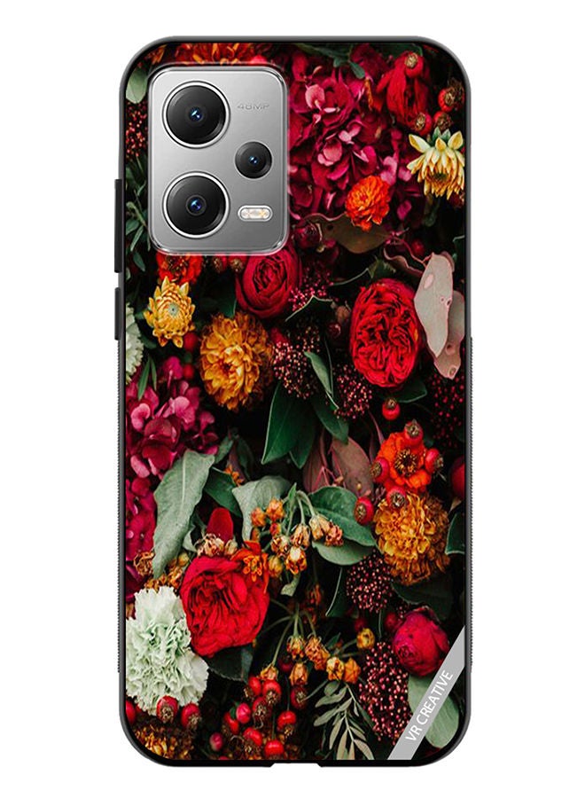VR CREATIVE Protective Case Cover For Xiaomi Redmi Note 12 Colourful Flower Design Multicolour - Image 1