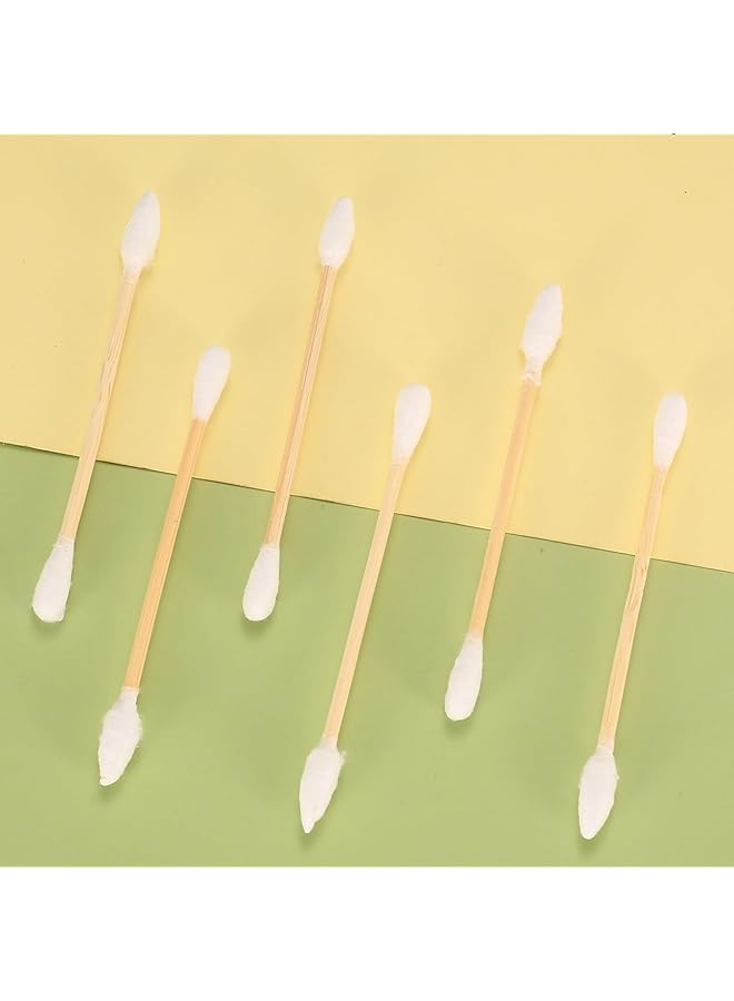 Bukela Cotton Swabs 800 Count Double Round Thick Tips Biodegradable Eco Friendly Strong Wooden Sticks Cotton Swabs For Ears Firm Qtips Cotton Swabs Natural Cotton Buds 3 Inch - Image 5