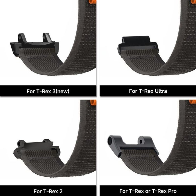 erorex For  Amazfit T-Rex 3 Butterfly Buckle Stainless Steel Watch Band(Black) - Image 4