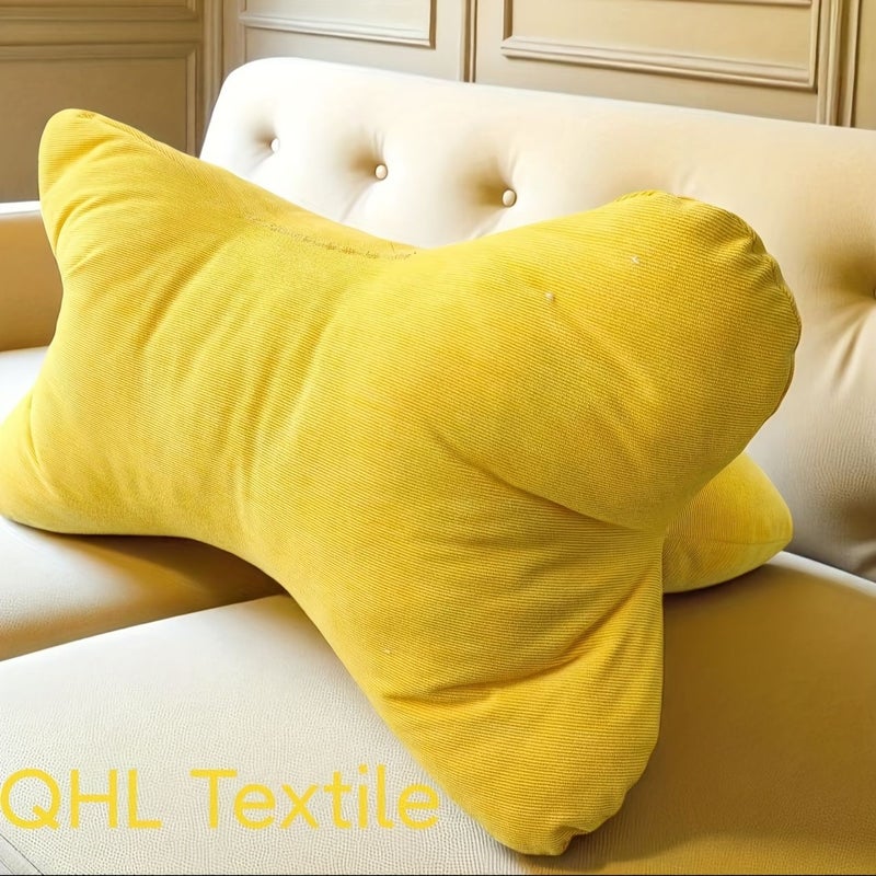 Sunset Orange Ergonomic Triangular Lumbar Support Pillow for Office Chair Home Decor - Image 2