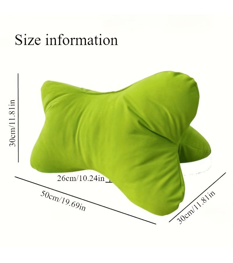 Sunset Orange Ergonomic Triangular Lumbar Support Pillow for Office Chair Home Decor - Image 3