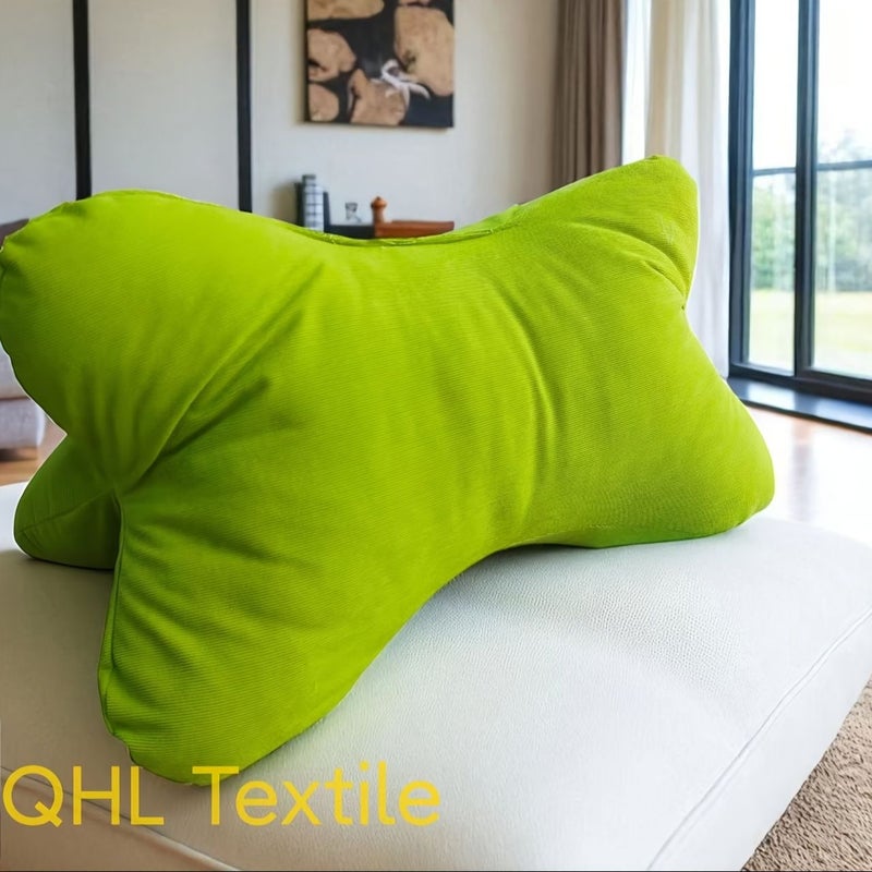 Sunset Orange Ergonomic Triangular Lumbar Support Pillow for Office Chair Home Decor - Image 5