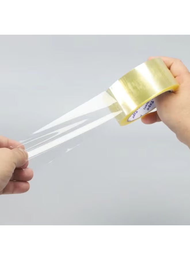 POWERTAPE 52 2" x 100 Yards Clear Packing Tape – Strong Heavy Duty Packaging Tape for Parcel and Moving Boxes [2 PCS] - Image 2