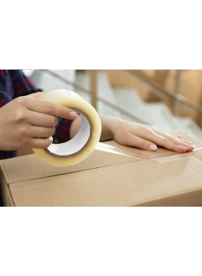POWERTAPE 52 2" x 100 Yards Clear Packing Tape – Strong Heavy Duty Packaging Tape for Parcel and Moving Boxes [2 PCS] - Image 5