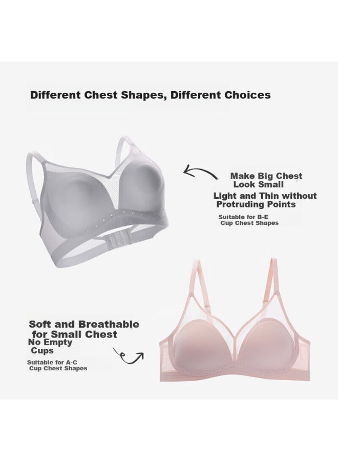 Aimer "oxygen Patch" Thin And Breathable Wire-free Bra For Spring And Summer - Image 1