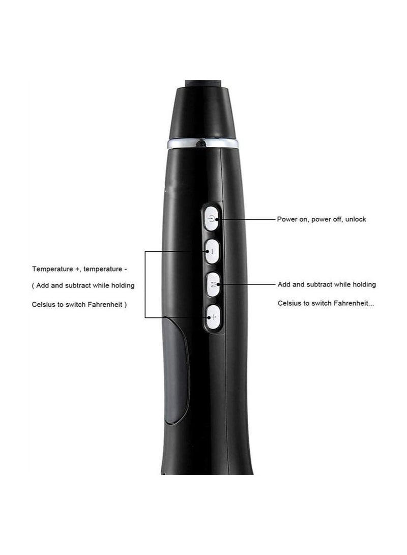 BLOOMING TIME Automatic Hair Curler Roller Air Spin N Curl 1 Inch Ceramic Rotating Magic Hair Curling Iron for All Hair Types LCD Digital Display Black - Image 3