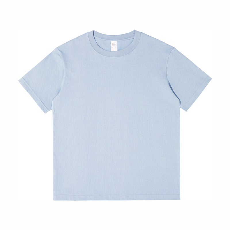 Heavyweight 230g Cotton Mens Tee Spring/Summer Ice Amber Blue