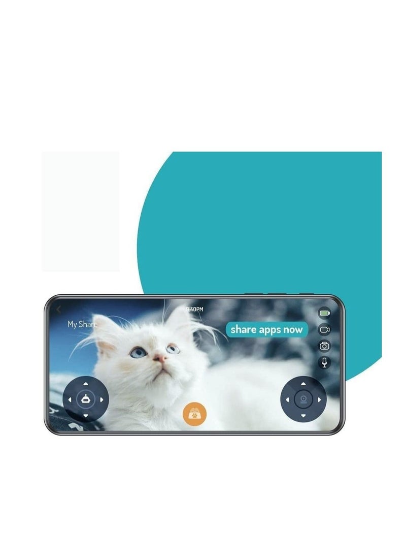 tuti Robo - Tutirobo Smart IOT Home Robot for your Cats, Dogs, and even your Family Mobile Full HD Pet Camera with Treat Dispenser, Remote Control via App Pet Robot - Image 1