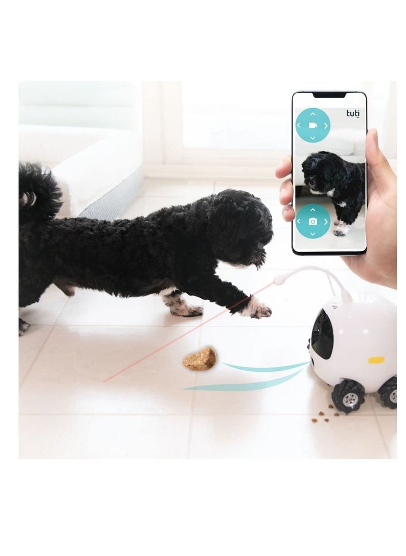 tuti Robo - Tutirobo Smart IOT Home Robot for your Cats, Dogs, and even your Family Mobile Full HD Pet Camera with Treat Dispenser, Remote Control via App Pet Robot - Image 1