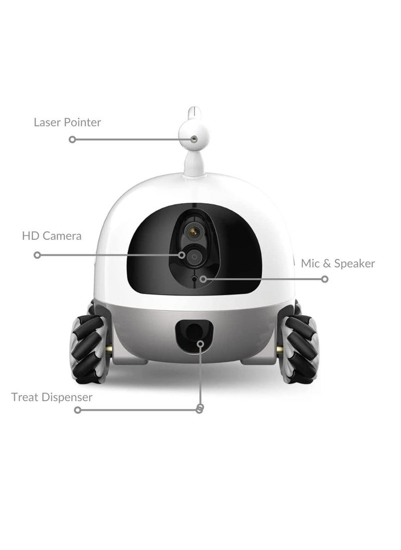 tuti Robo - Tutirobo Smart IOT Home Robot for your Cats, Dogs, and even your Family Mobile Full HD Pet Camera with Treat Dispenser, Remote Control via App Pet Robot - Image 1
