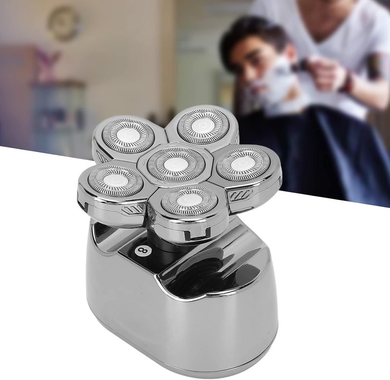 klarako 6 in 1 Bald Head Shavers for Men, IPX6 Waterproof Electric Hair Shaver Automatic Rechargeable Hair Cutter - Image 4