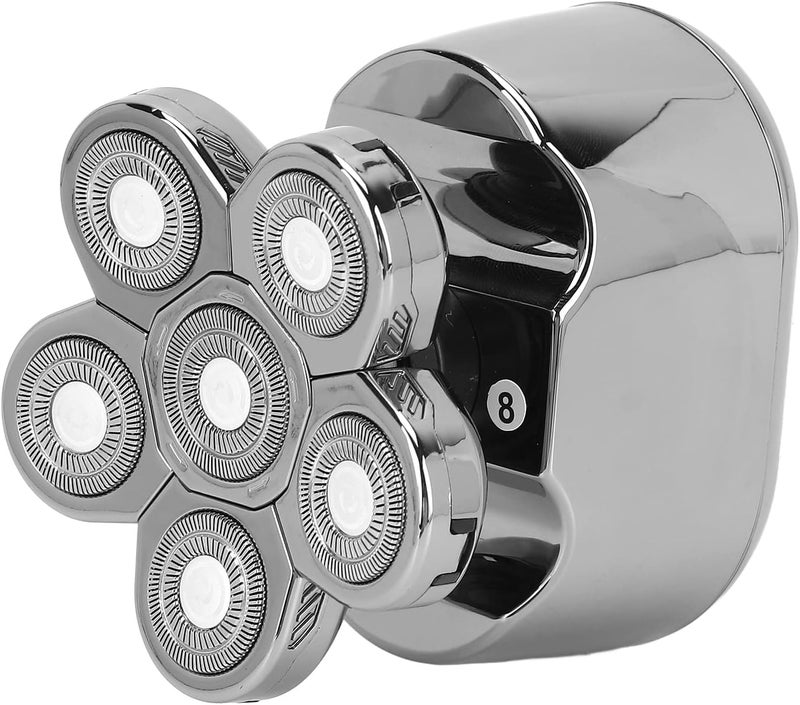 klarako 6 in 1 Bald Head Shavers for Men, IPX6 Waterproof Electric Hair Shaver Automatic Rechargeable Hair Cutter - Image 1