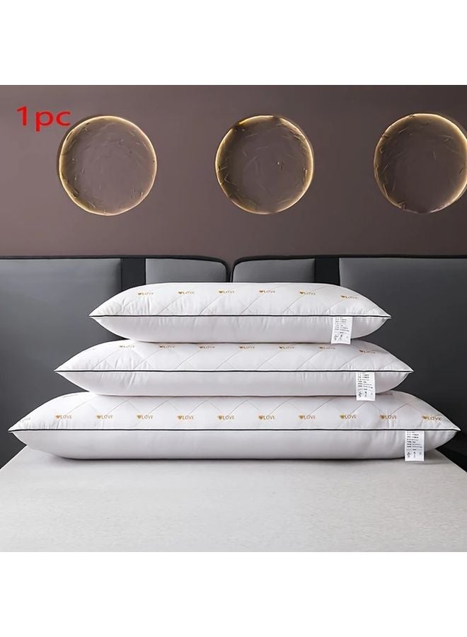 Luxury Soft Embroidered Heart Body Pillow 18.9x39.37 Inch Comfortable Sleep Support - Image 3