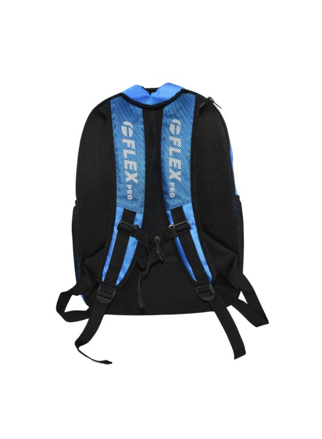 FLEX PRO JUNIOR BACKPACK | 420 Twill, 900D Antique Spray-Painted Fabric, Sandwich Mesh | BLACK-BLUE - Image 5