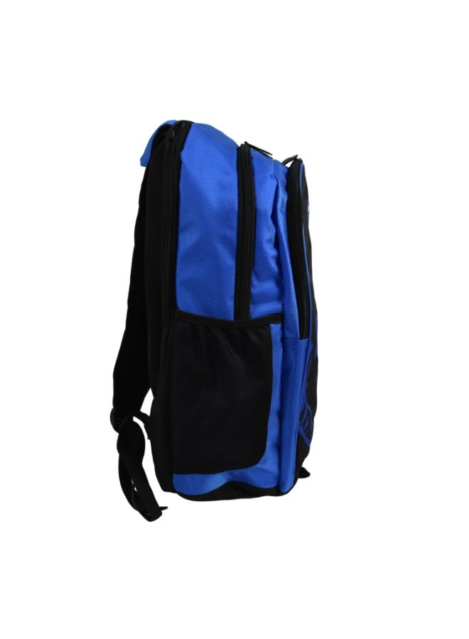 FLEX PRO JUNIOR BACKPACK | 420 Twill, 900D Antique Spray-Painted Fabric, Sandwich Mesh | BLACK-BLUE - Image 4
