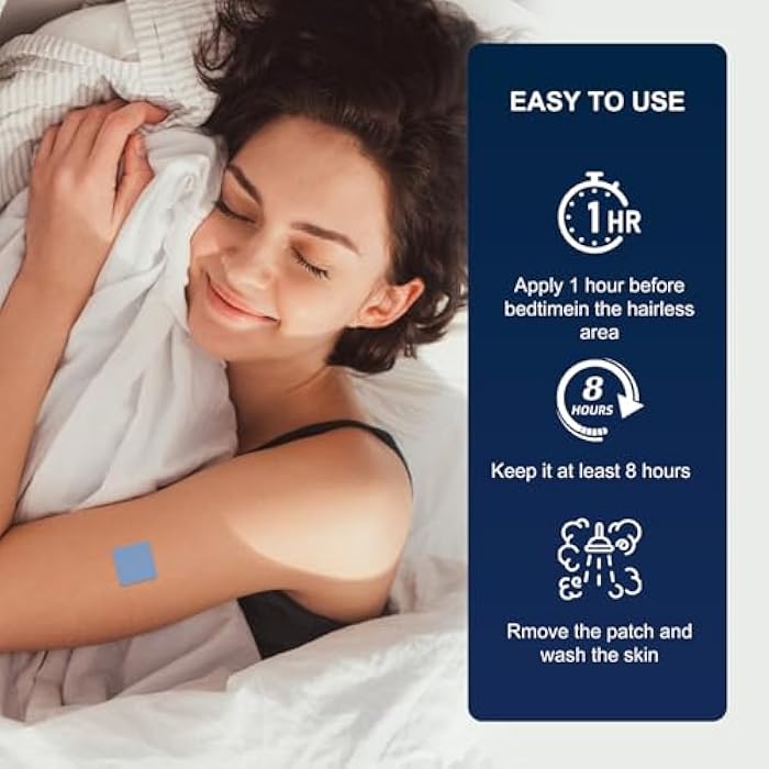 LKOIUEVA Sleep Patches for Adults Extra Strength,60 Count Natural Deep Sleeping Aids Support for Women & Men, Long-Lasting Night Comfort - Image 3