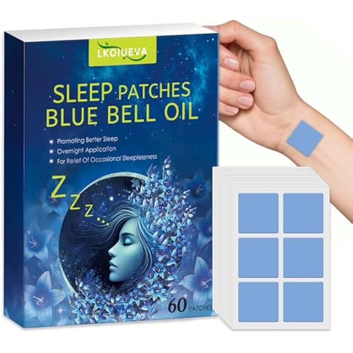 LKOIUEVA Sleep Patches for Adults Extra Strength,60 Count Natural Deep Sleeping Aids Support for Women & Men, Long-Lasting Night Comfort - Image 1