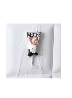 Cool Baby 4pcs set Kitchen Cartoon Shape Resin Power Cord Storage Rack Hooks Wall Hanger Kitchen Hooks For Utensils,White  - Image 4